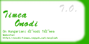 timea onodi business card